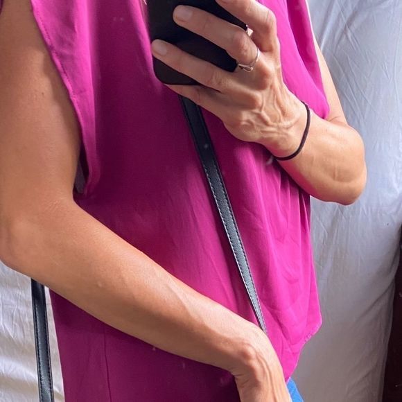 COPY - RO & DE FLOWY MAGENTA BLOUSE SIZE SMALL - Picture 7 of 8